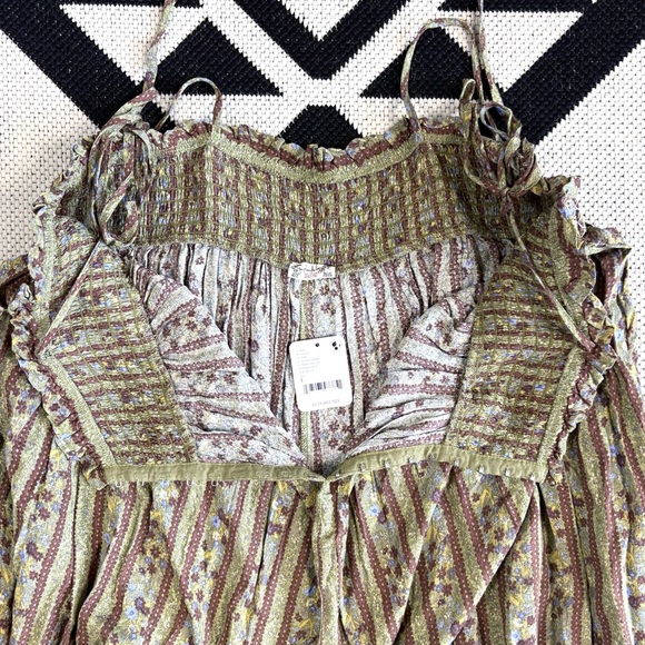 Intimately Free People Rule The World Floral Maxi Jumpsuit in Fern Combo Large - Picture 14 of 16